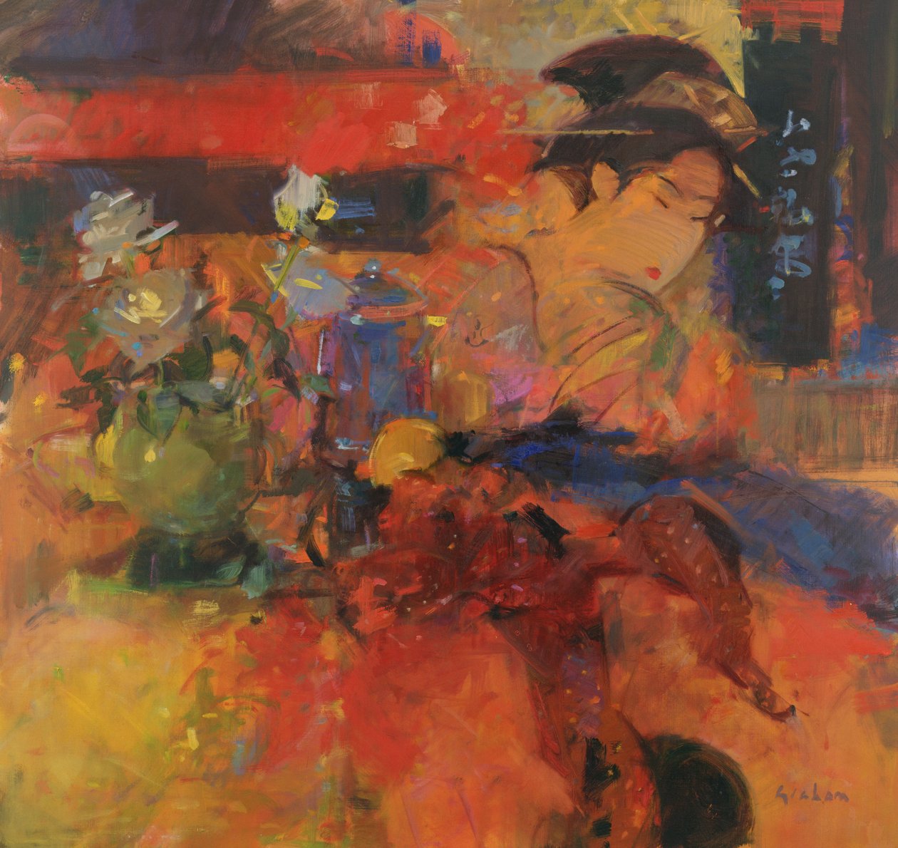 Rosas de verano de Peter Graham (Contemporary)