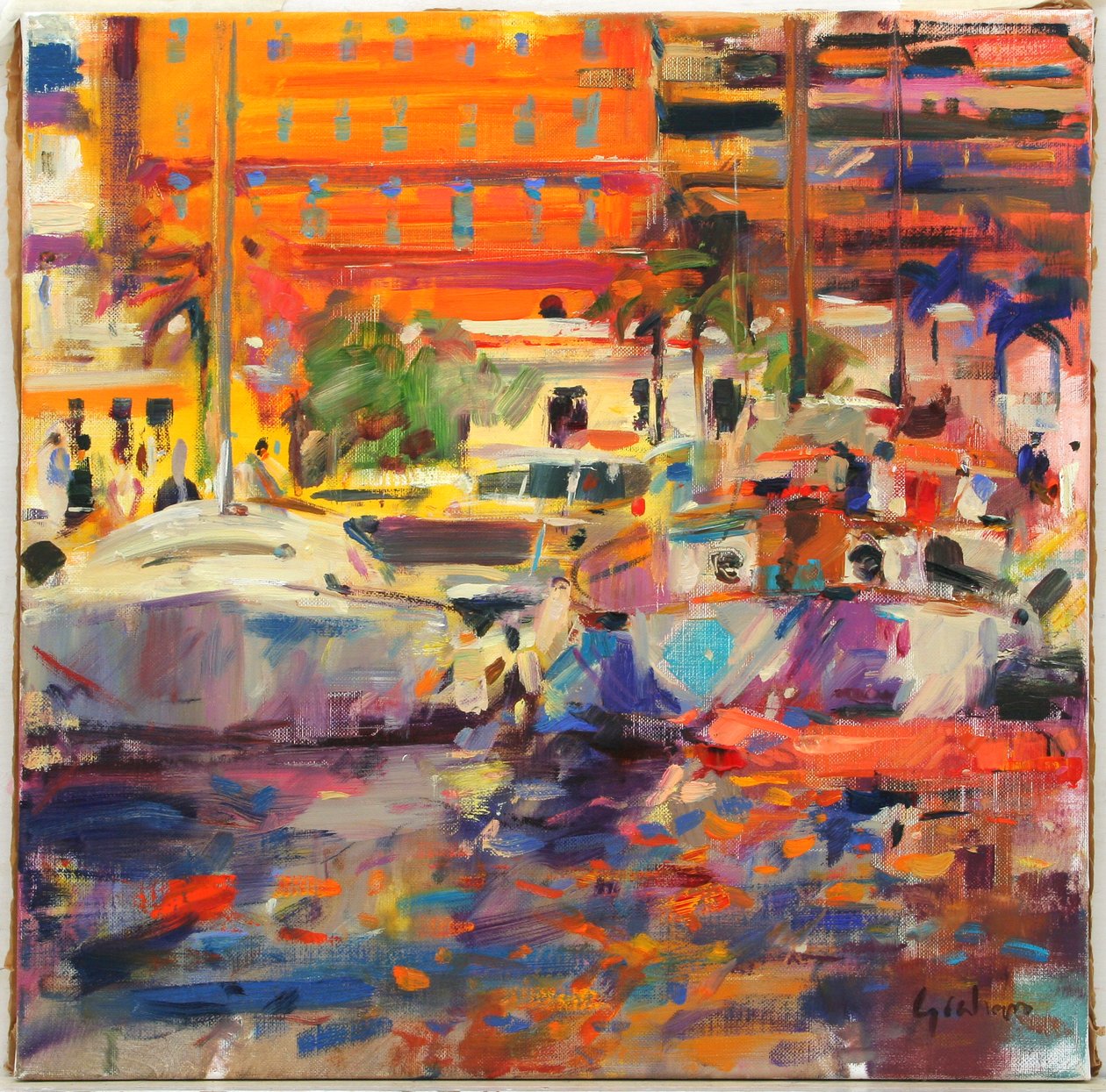 La Riviera en Menton de Peter Graham (Contemporary)