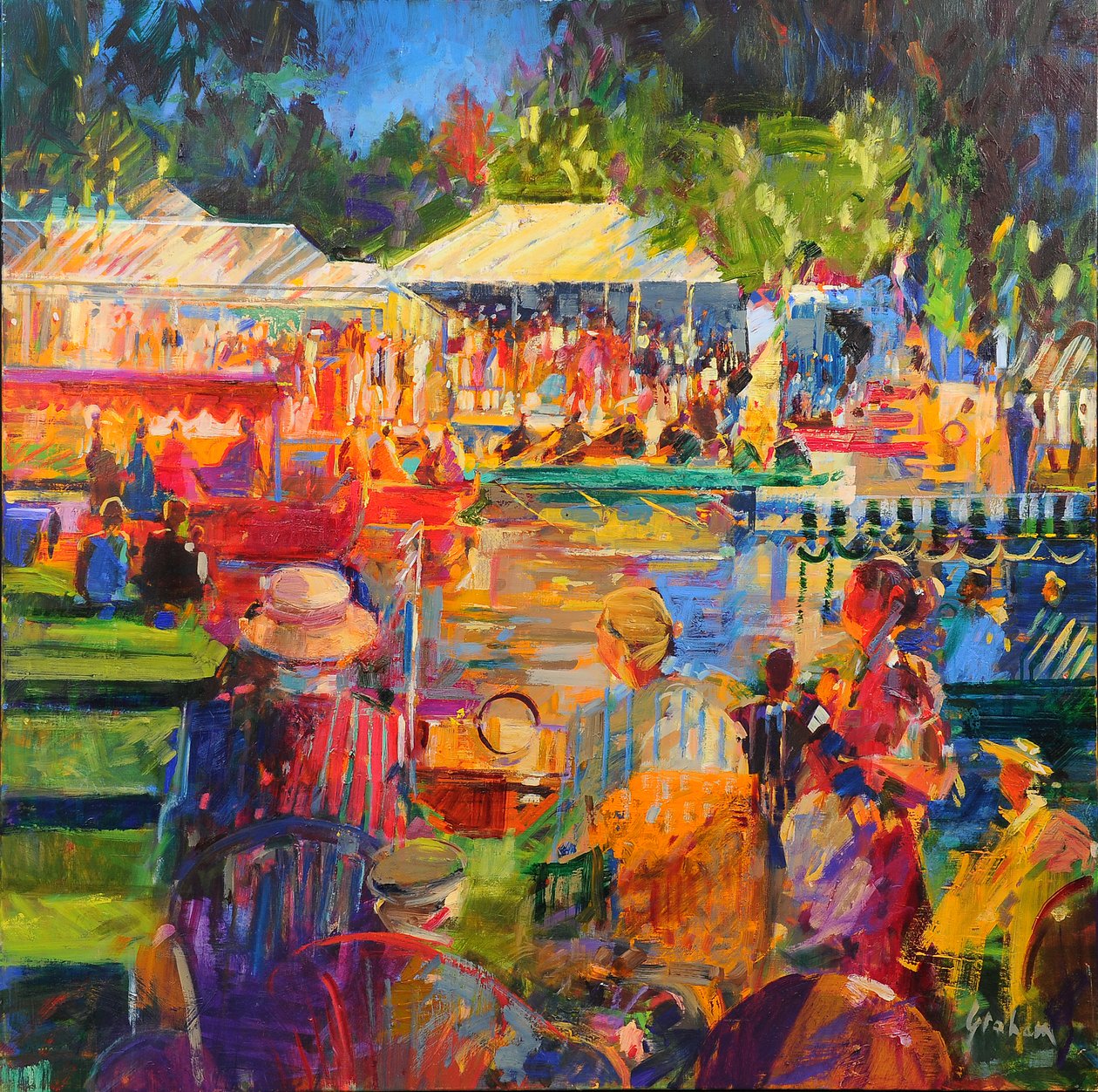 El Támesis en Henley, 2020 de Peter Graham (Contemporary)