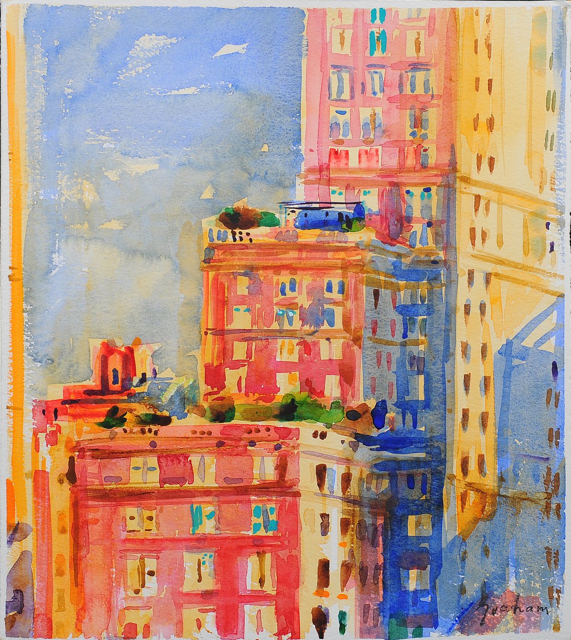 Ventanas en el Upper East Side de Peter Graham (Contemporary)