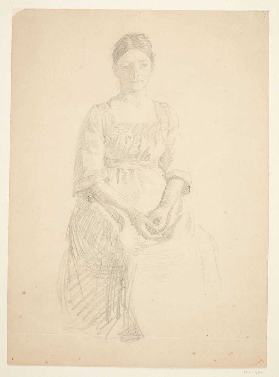 La esposa del artista posa para el retrato de la señora Thora Karl Madsen para la pintura: Inauguración del Museo Faaborg (1910-11) de Peter Hansen