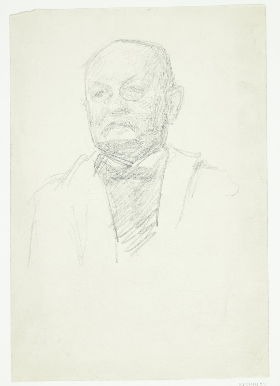 Retrato del pintor Kristian Zahrtman. Busto de Peter Hansen