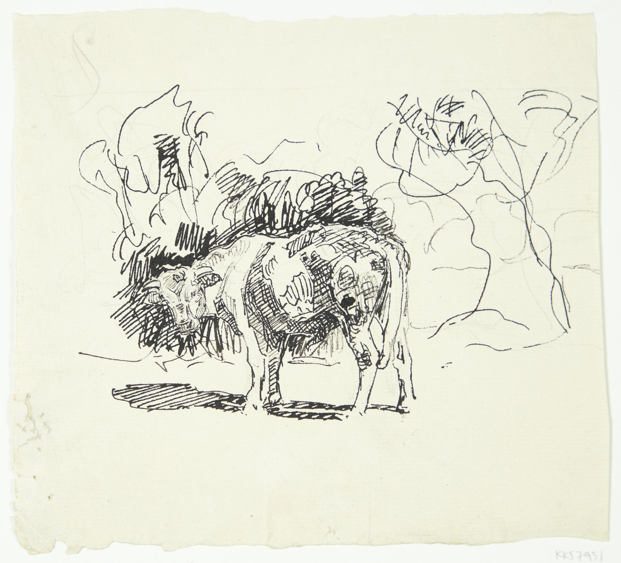 Toro de pie de Peter Hansen