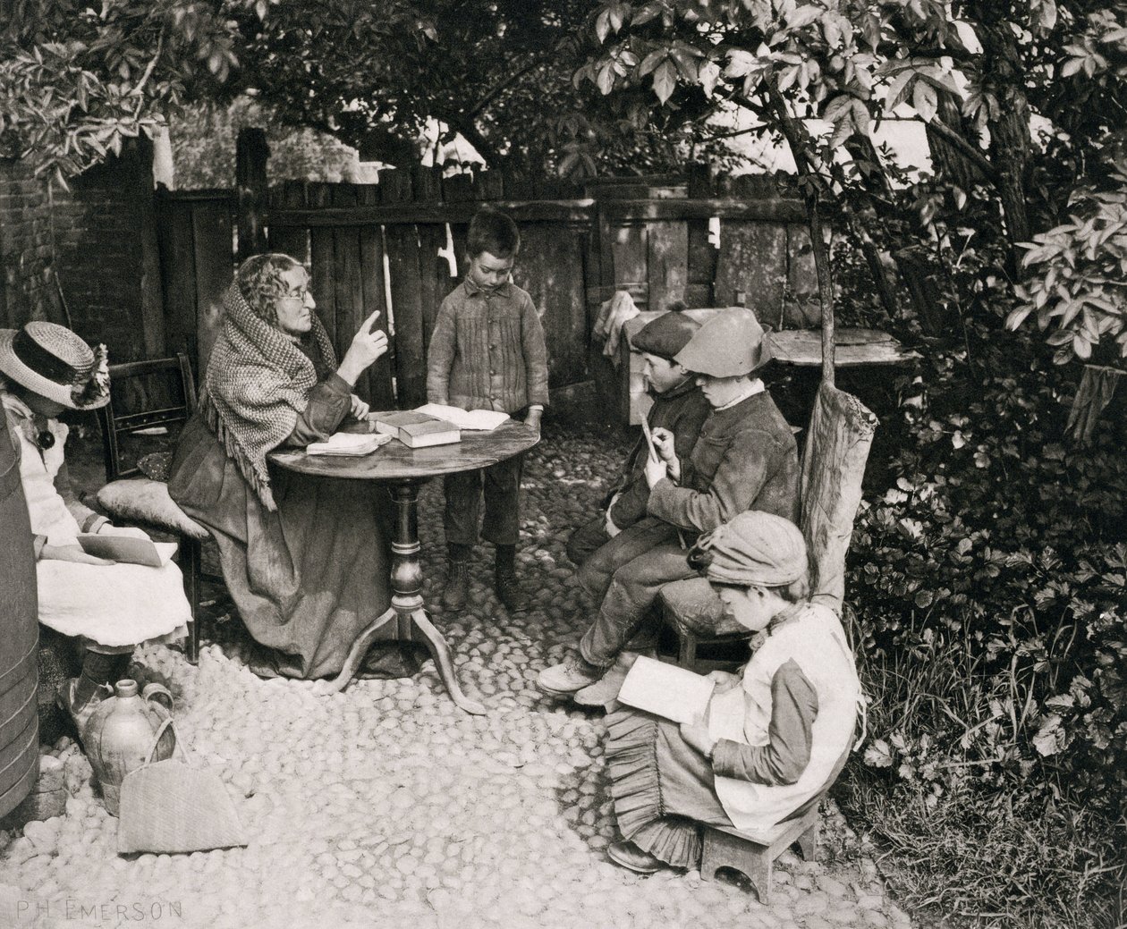 Una escuela de damas, 1887 de Peter Henry Emerson