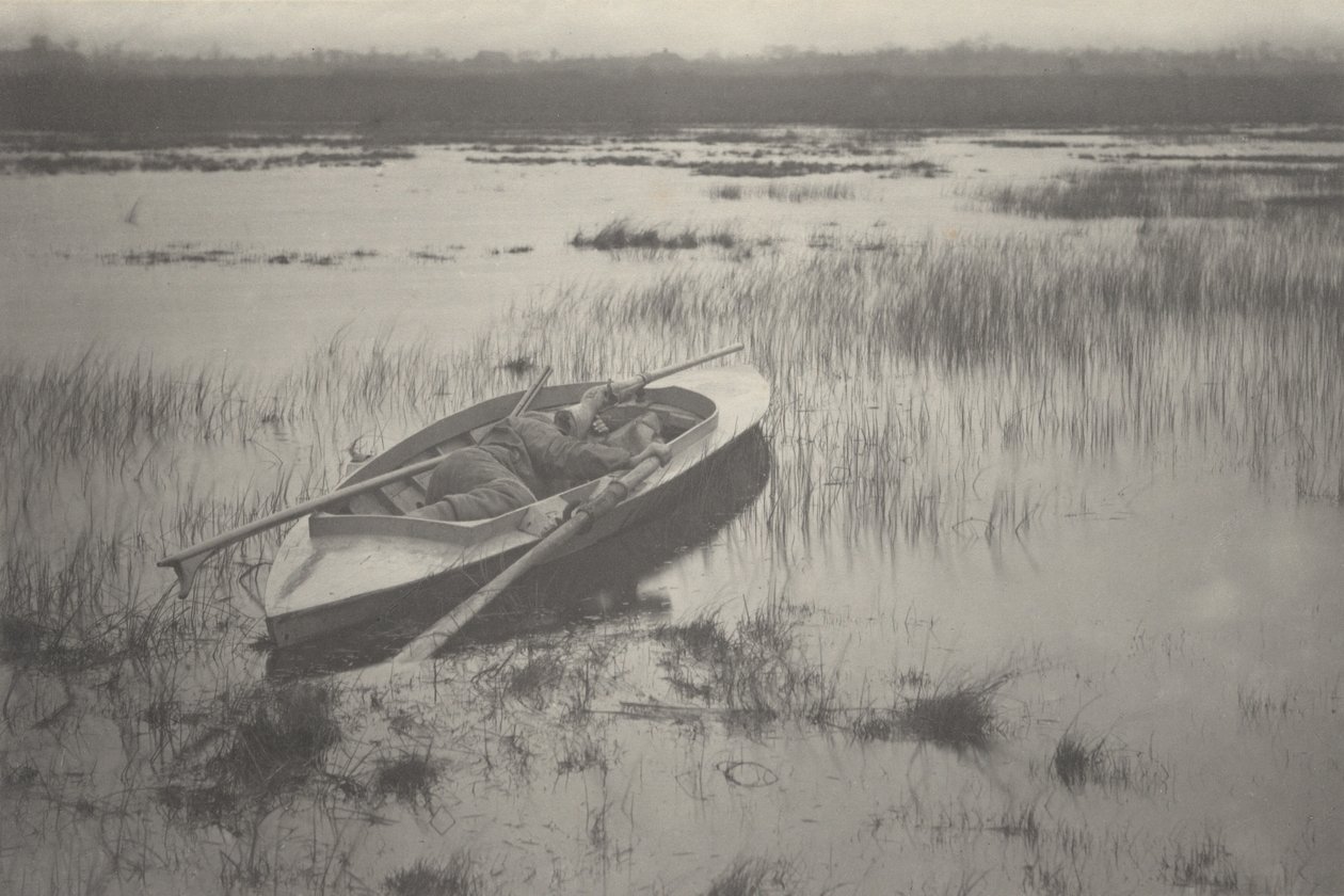 Artillero trabajando hasta Fowl,1886 (foto) de Peter Henry Emerson