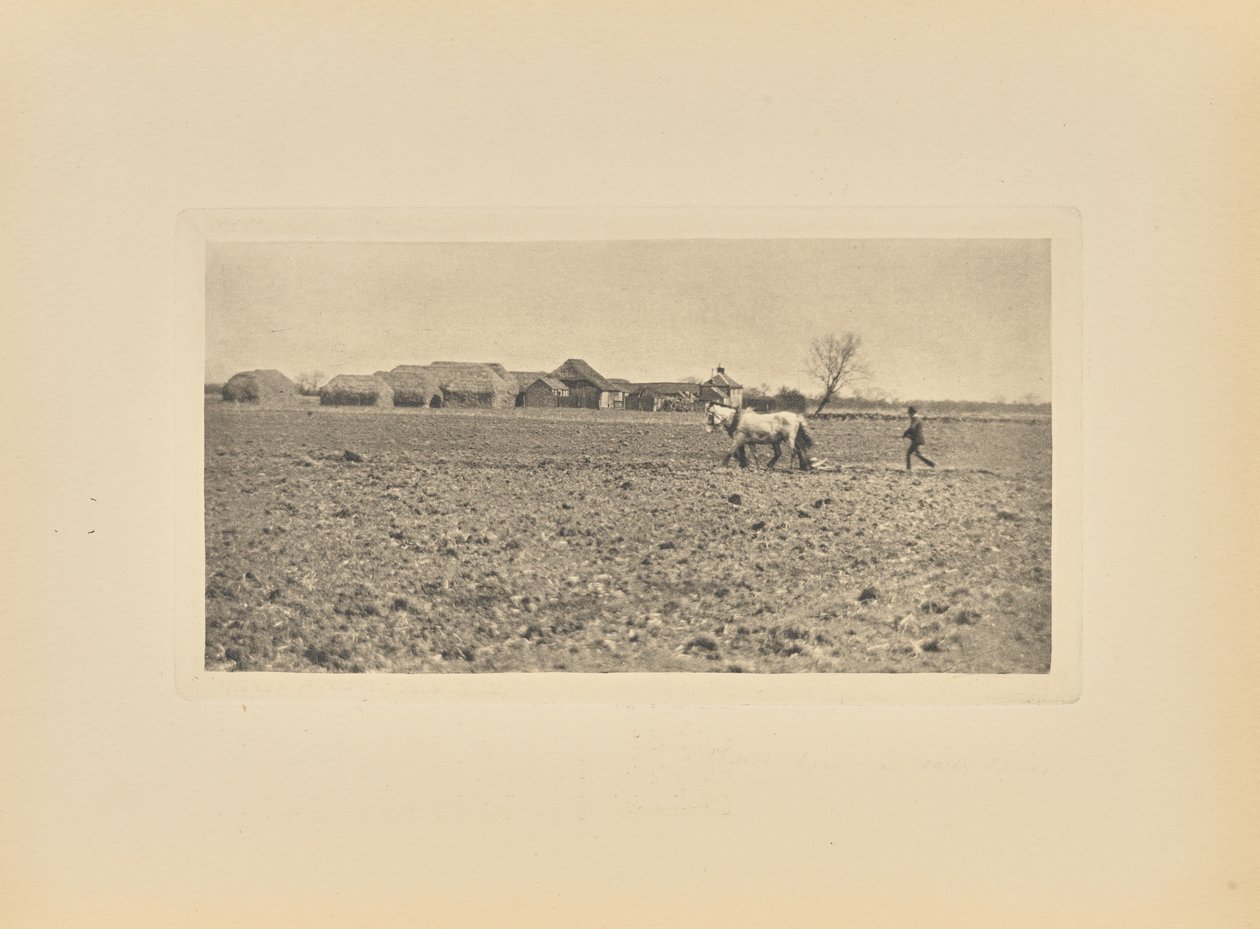 [Granja Marsh a principios de primavera] de Peter Henry Emerson