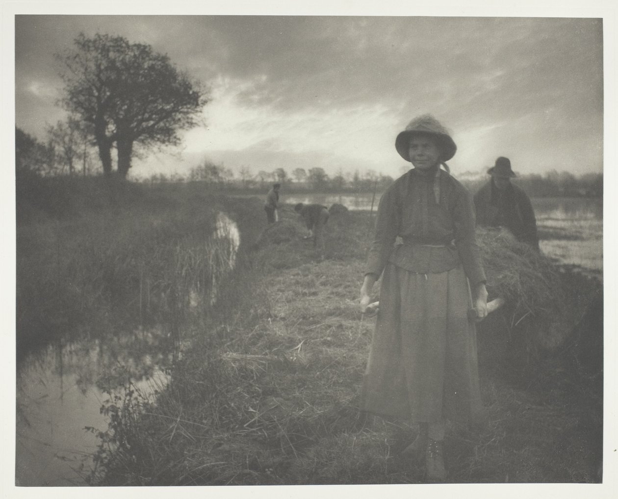Remando el heno del pantano de Peter Henry Emerson