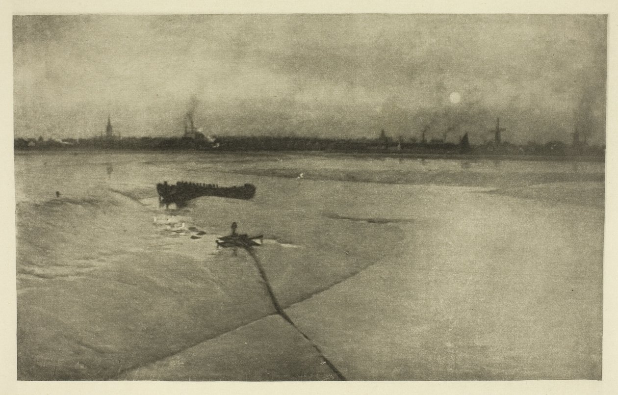 El último de la marea baja-Great Yarmouth desde Breydon de Peter Henry Emerson