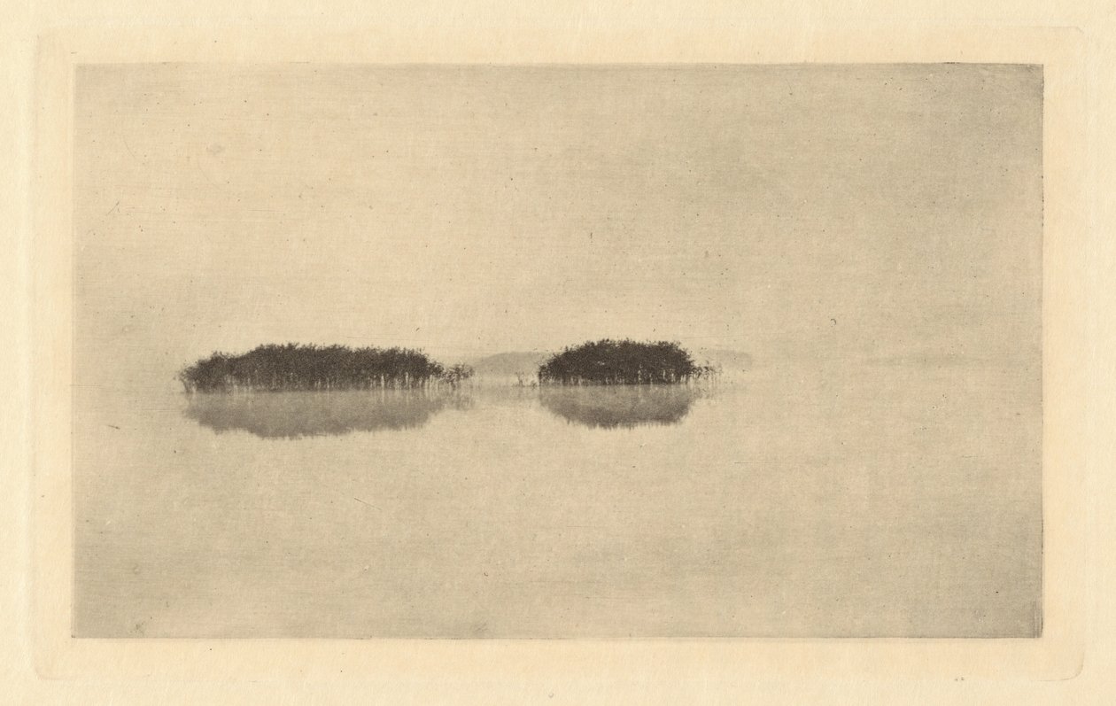 La Laguna Solitaria, en 1895 o antes (foto) de Peter Henry Emerson