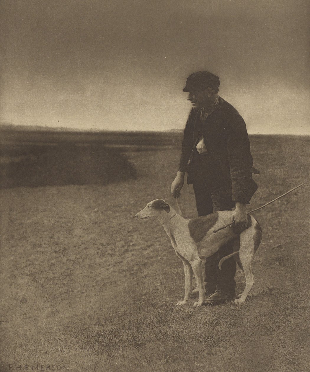 El cazador furtivo - Una liebre a la vista. [Suffolk.] de Peter Henry Emerson