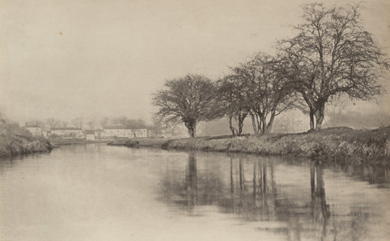El pueblo junto al río, 1890-1891, impreso 1893 de Peter Henry Emerson