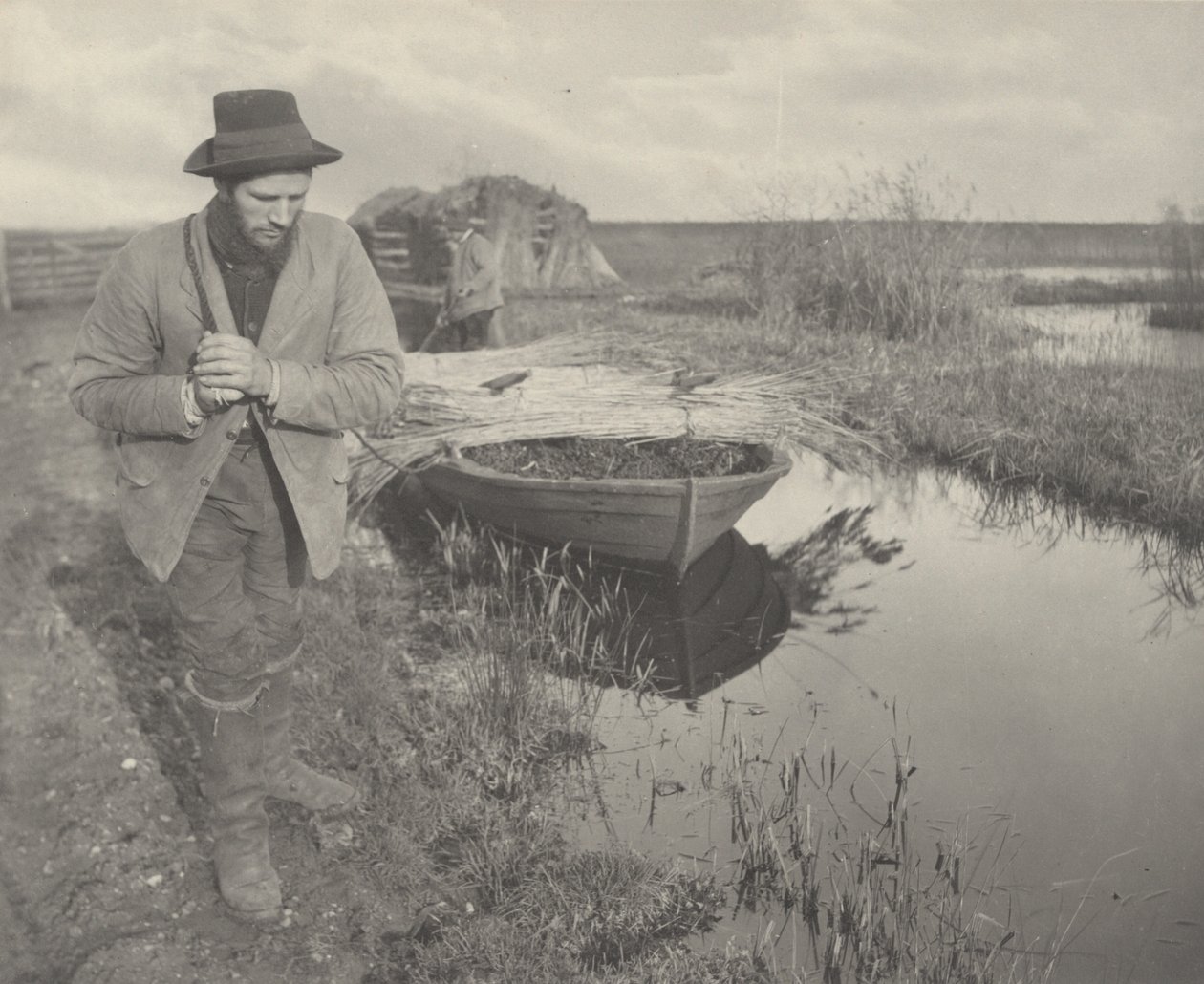 Remolcando el Reed,1886 (foto) de Peter Henry Emerson