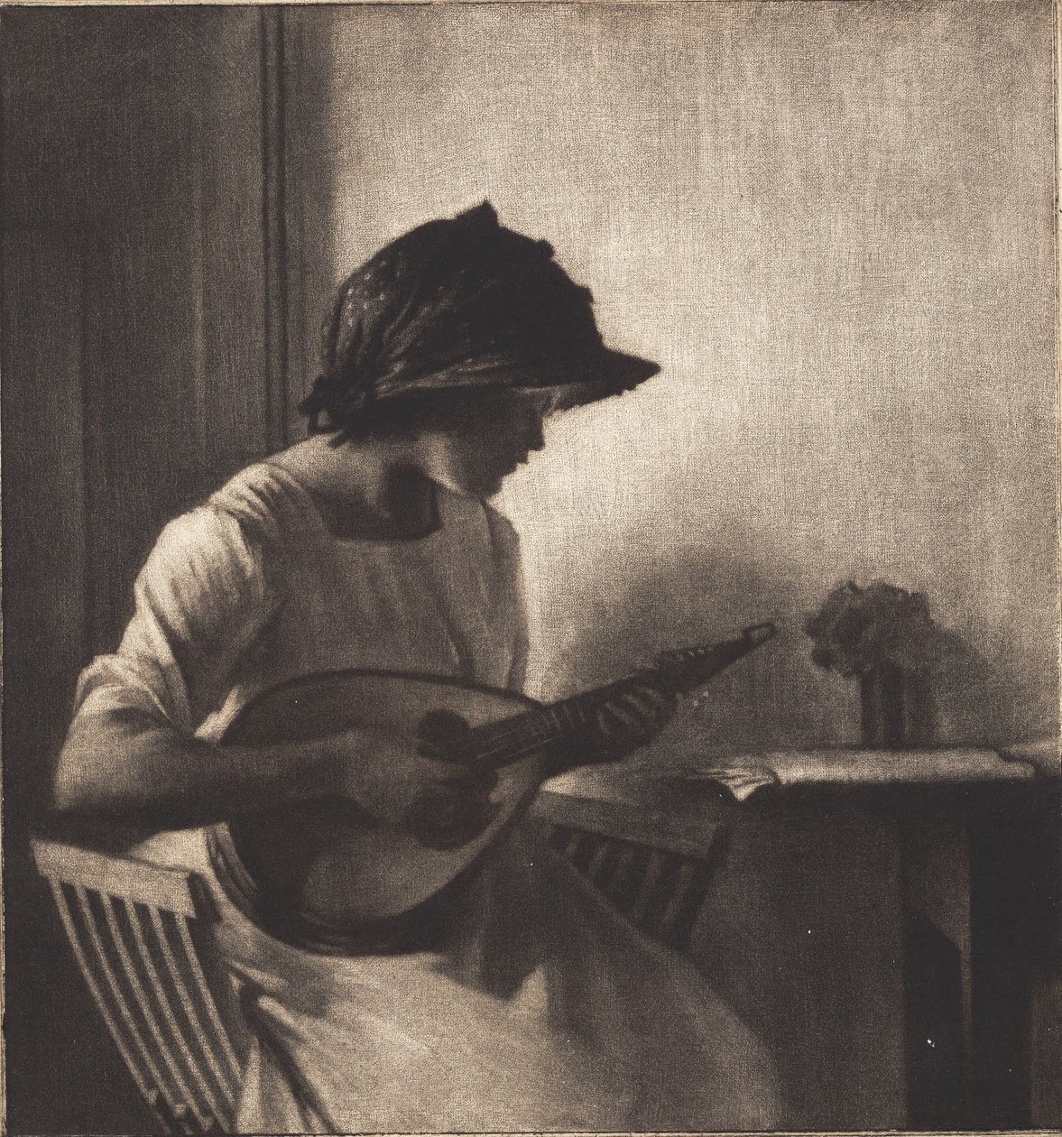 La tocadora de mandolina de Peter Vilhelm Ilsted