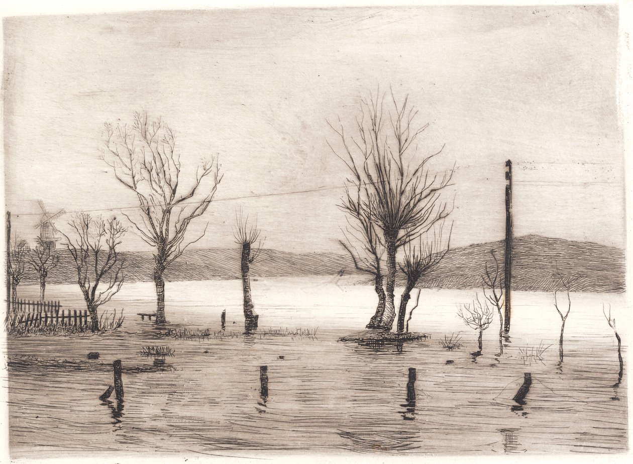 Paisaje invernal en Tyreholm de Peter Vilhelm Ilsted