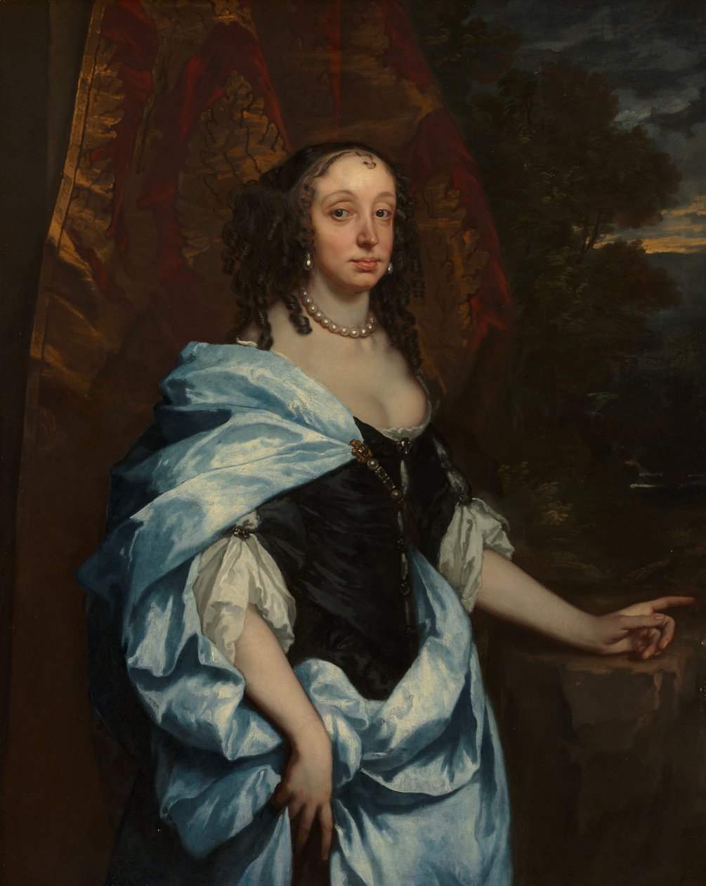 Retrato de la Sra. Leneve, c.1657 de Peter Lely