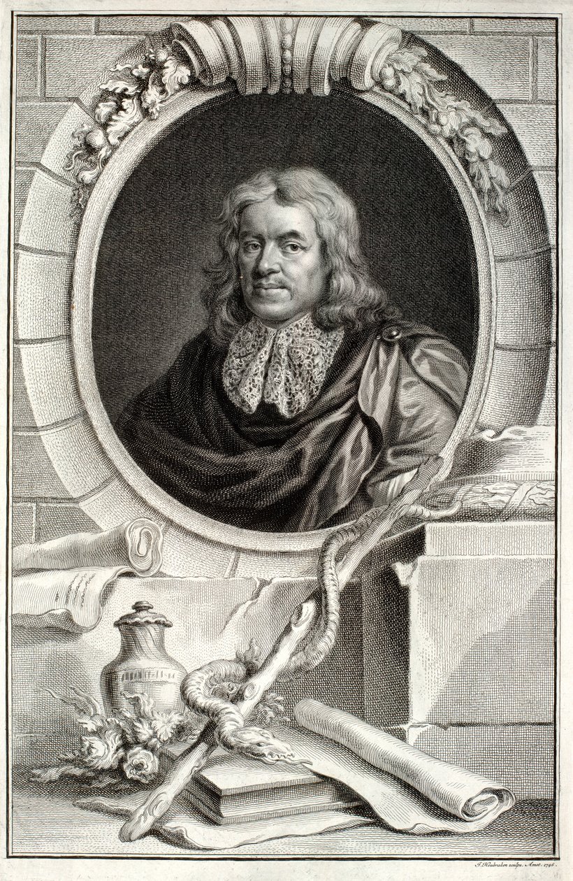 Thomas Sydenham, grabado por Jacobus Houbraken (1698-1780) publicado en Ámsterdam, 1746 de Peter Lely