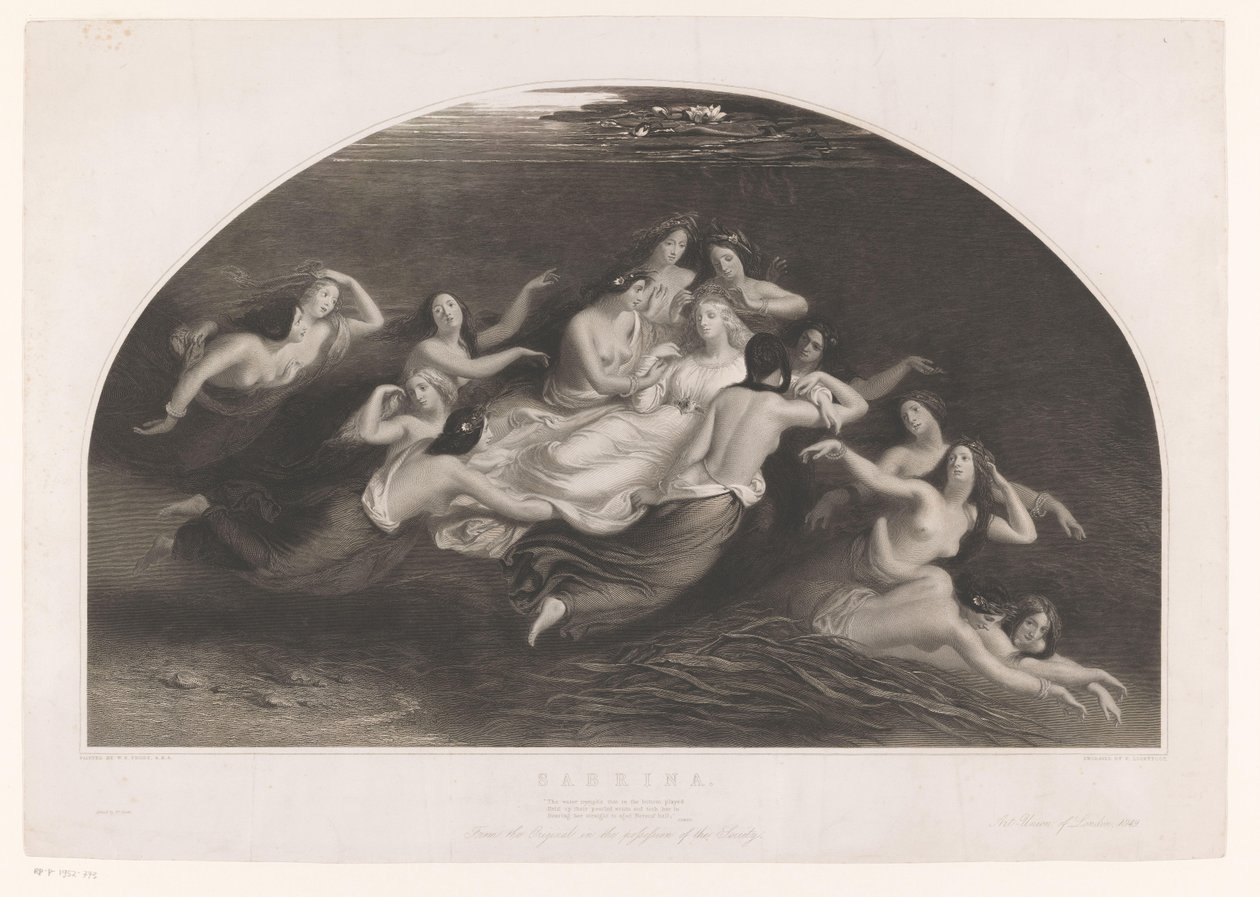 Sabrina y las ninfas Sabrina (título sobre objeto) de Peter Lightfoot