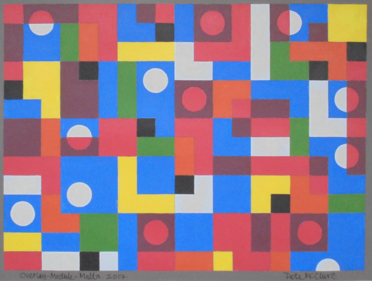 OVERLAY-MODULE-MALTA, 2017 de Peter McClure