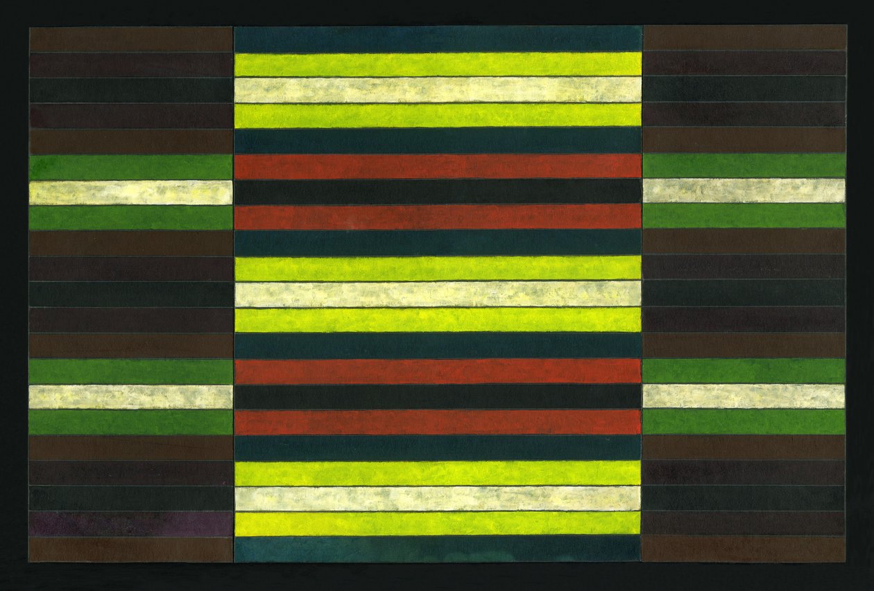 TRÍPTICO A RAYAS No.6, 2003 de Peter McClure