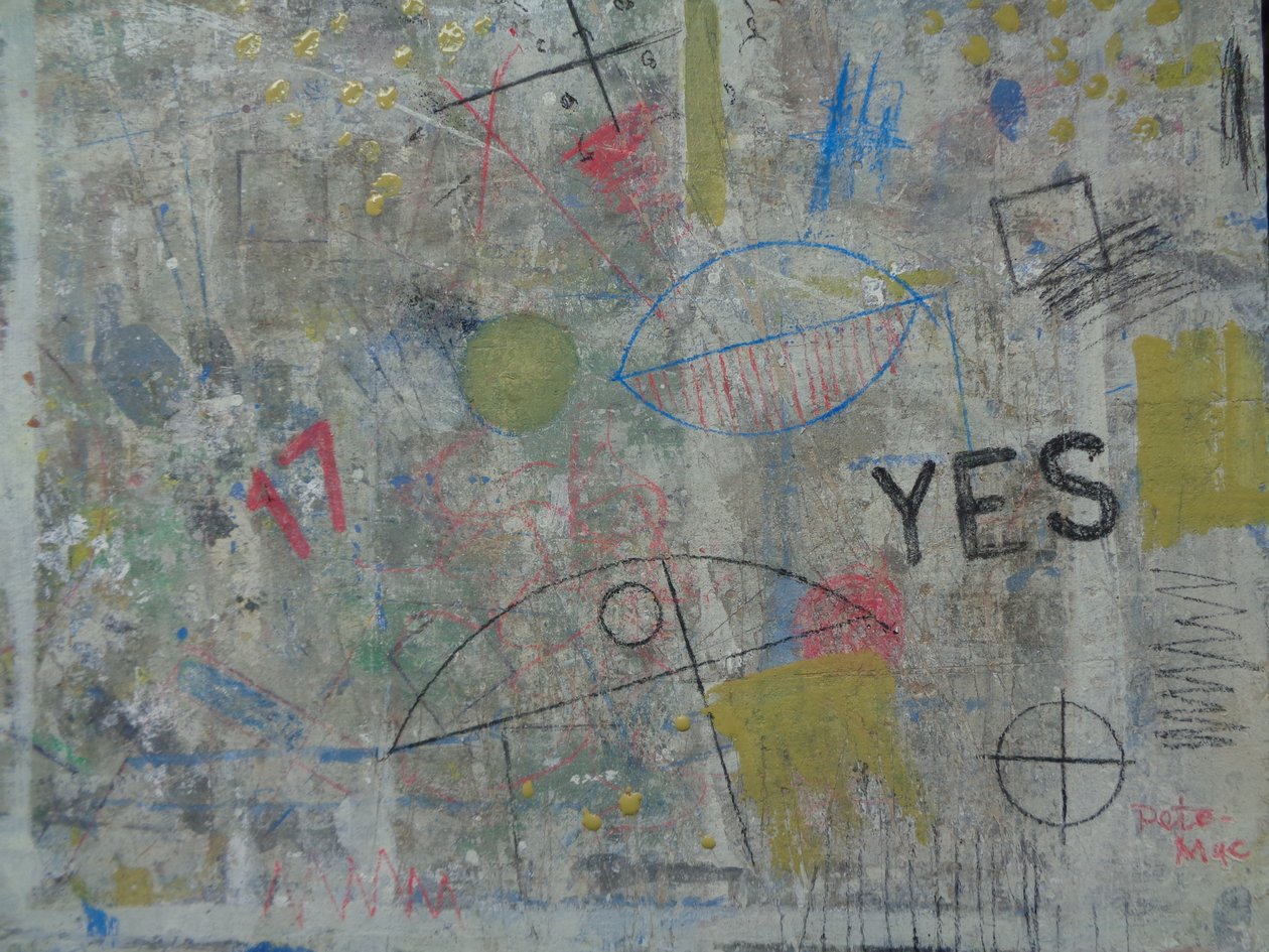 SÍ, 2020 (técnica mixta) de Peter McClure