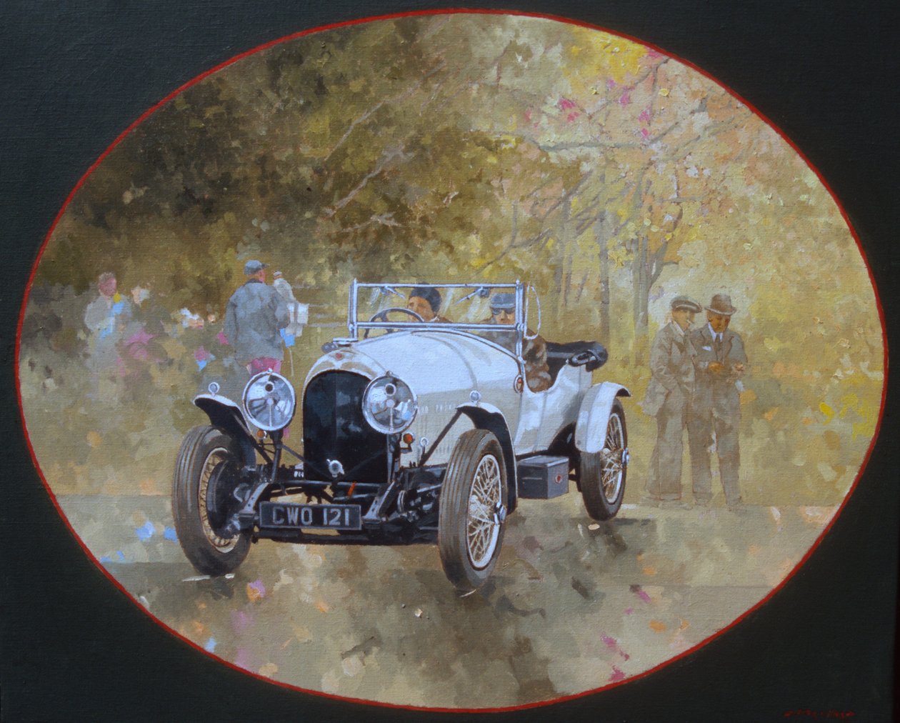 Bentley de 3 litros en Kelmarsh de Peter Miller