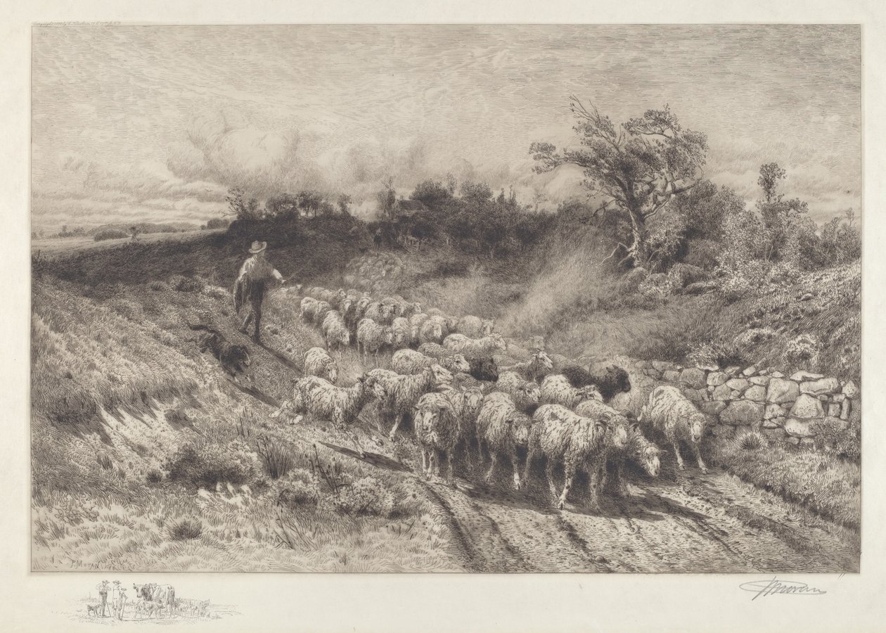 Un camino de Nueva Inglaterra de Peter Moran