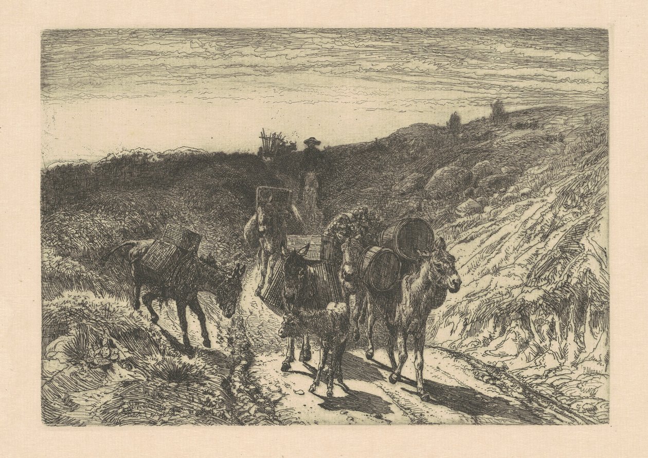 El tren de Burrow, Nuevo México de Peter Moran