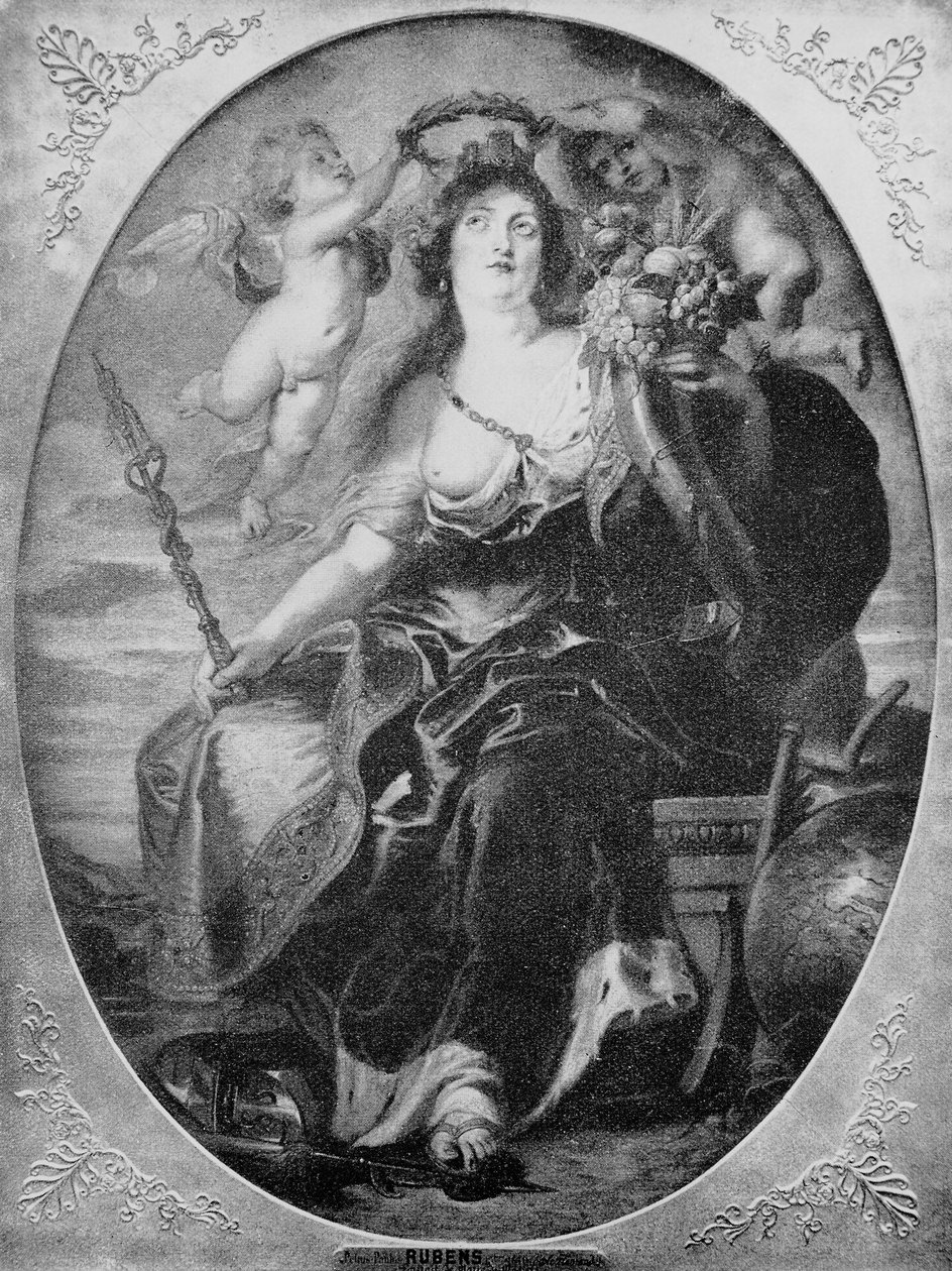 Retrato de María de Médici (detalle) de Peter Paul (after) Rubens