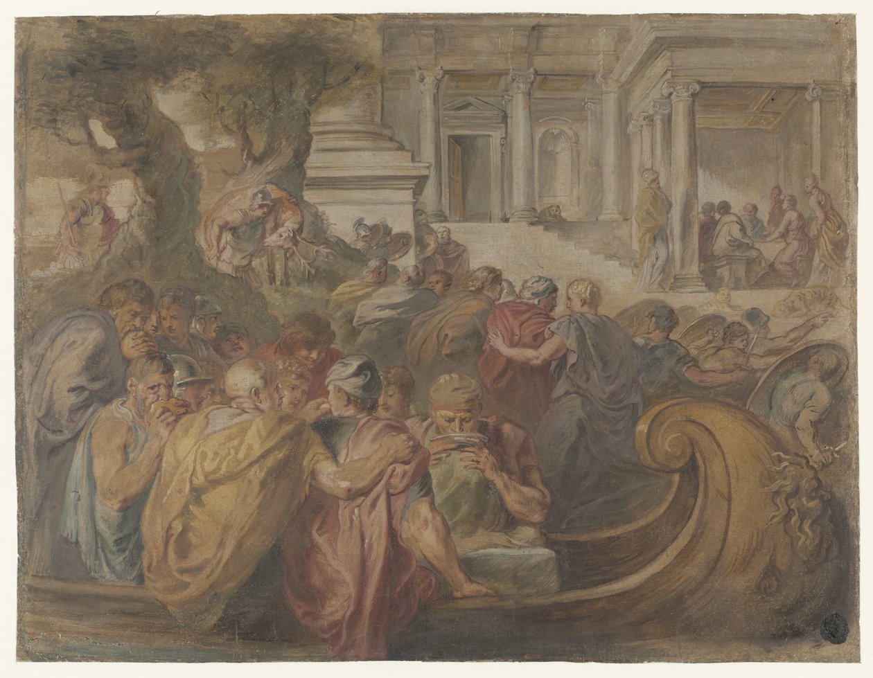 Llegada de Odiseo y sus compañeros a la casa de Circe de Peter Paul Rubens (possibly)