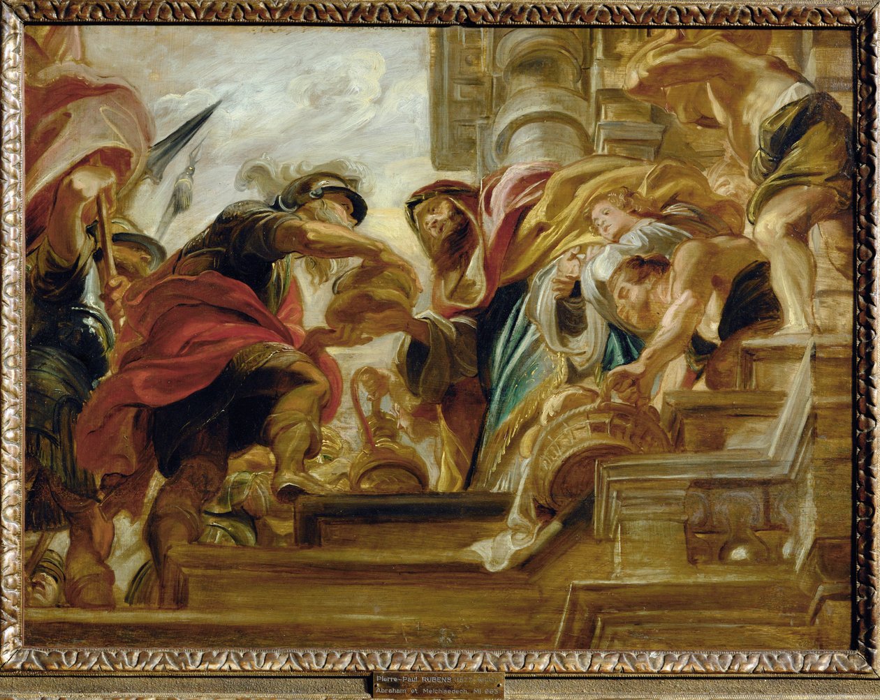 Abraham y Melquisedec de Peter Paul Rubens