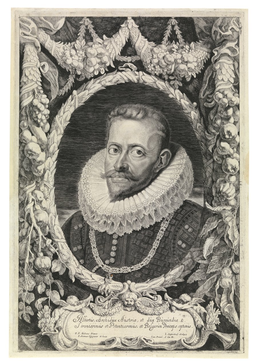 Alberto, archiduque de Austria (aguafuerte) de Peter Paul Rubens