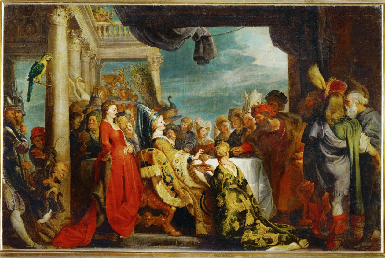 Alboin y Rosamunde (pintura sobre lienzo) de Peter Paul Rubens