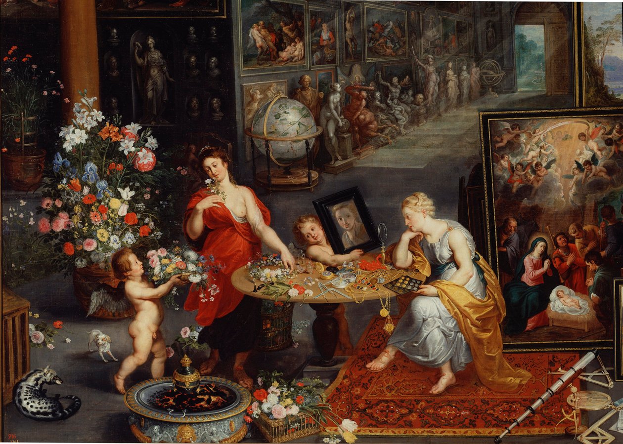 Alegoría de la vista y el olfato (detalle) de Peter Paul Rubens