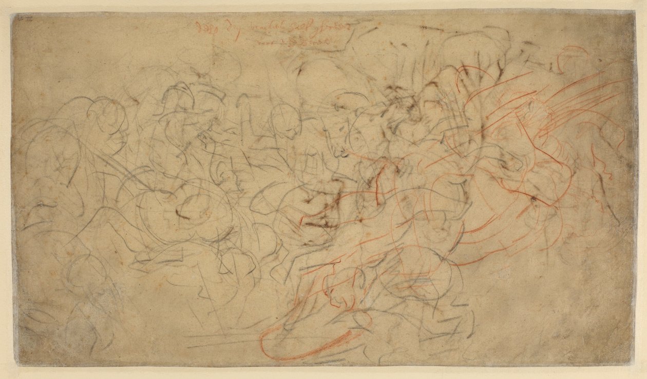 Batalla de jinetes (verso) de Peter Paul Rubens