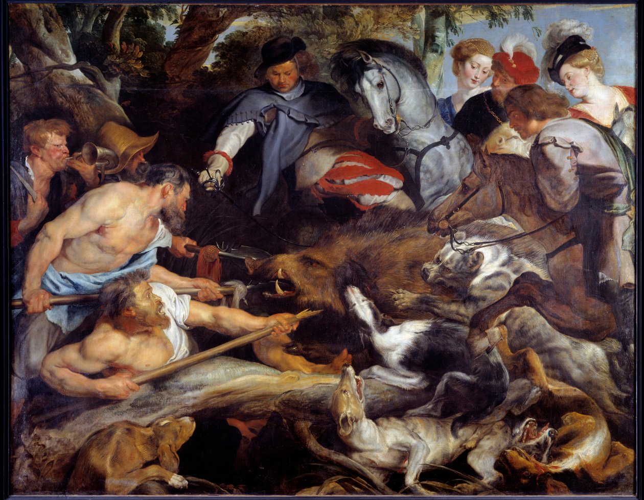 Caza de jabalíes de Peter Paul Rubens