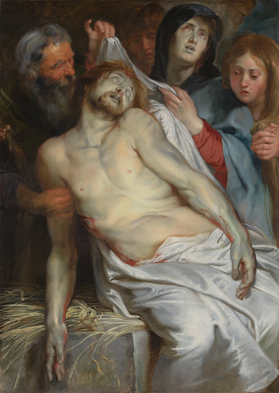 Cristo sobre la paja de Peter Paul Rubens