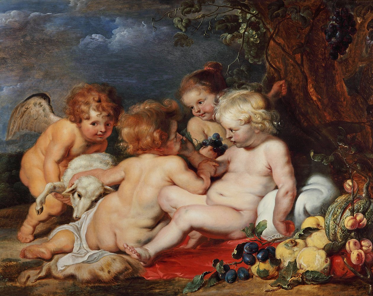 Cristo con el joven Juan y los ángeles de Peter Paul Rubens