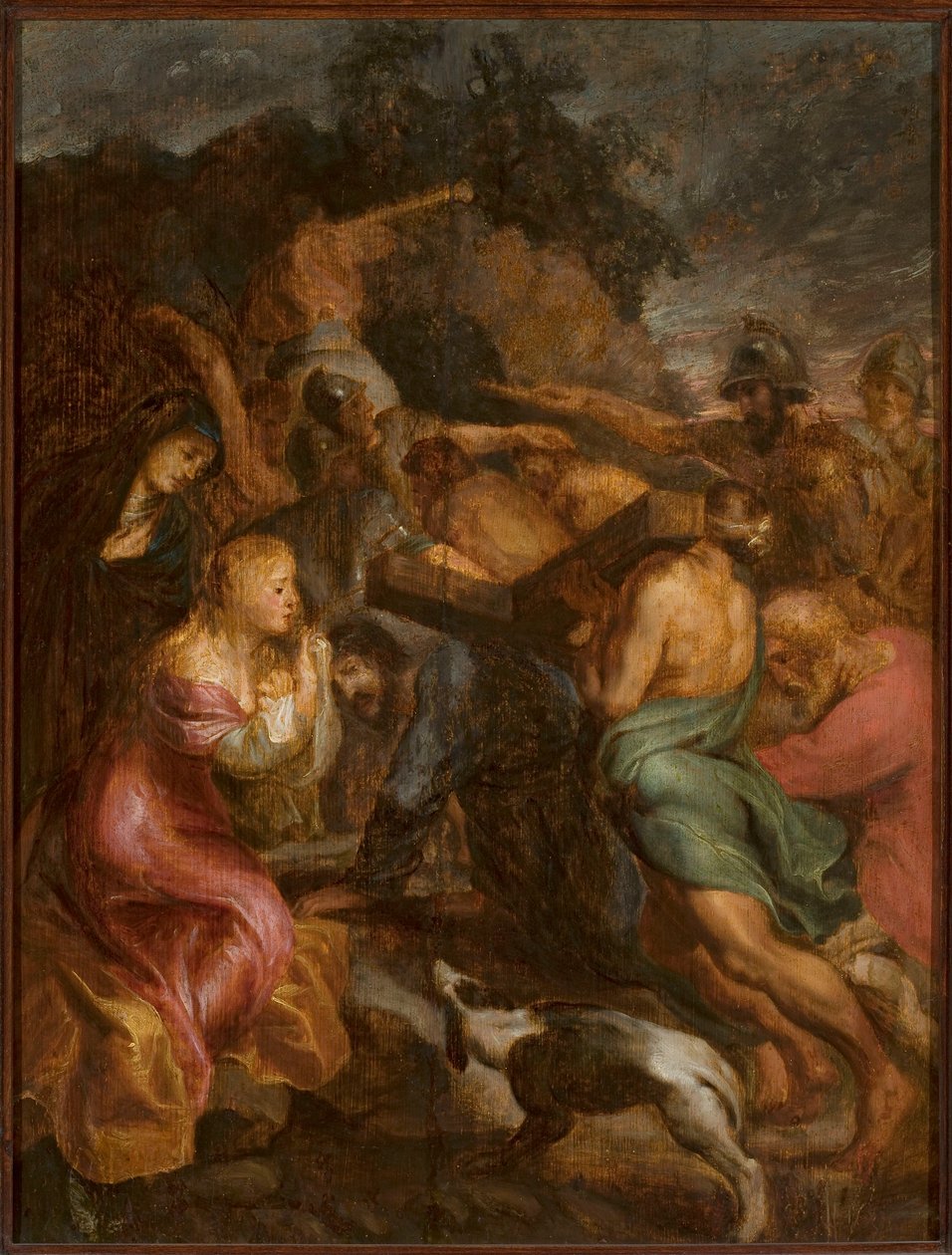 Cristo cayendo bajo el peso de la cruz de Peter Paul Rubens