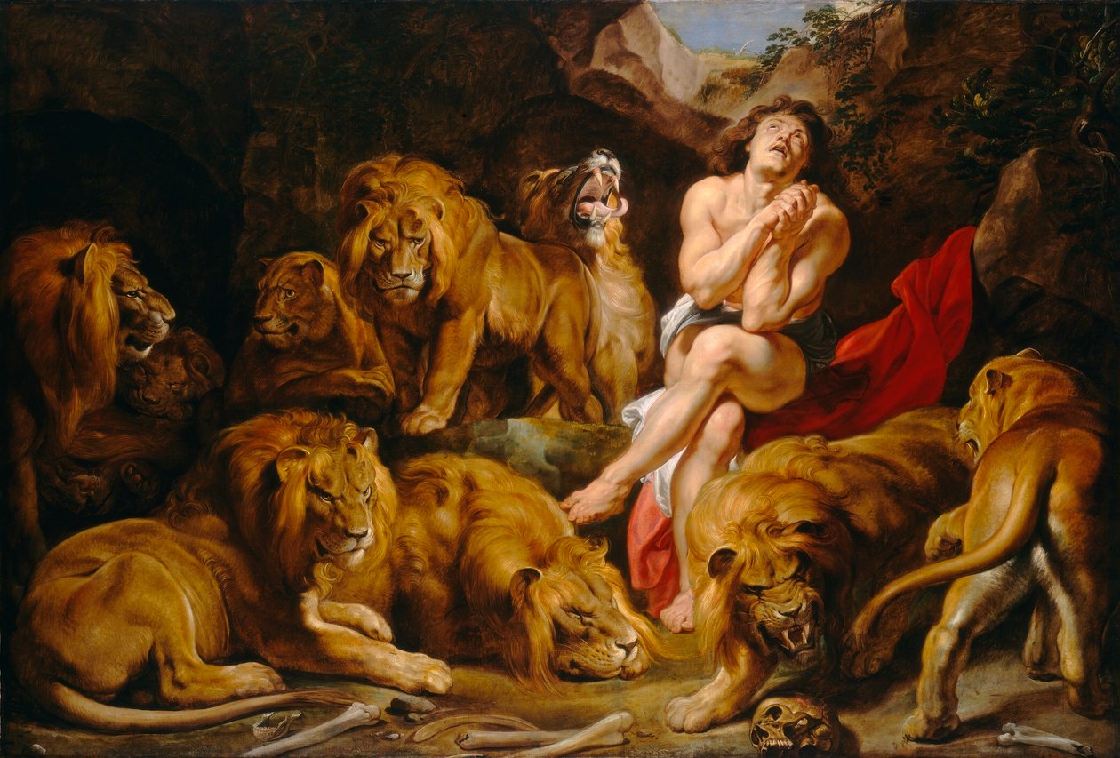 Daniel en la boca del lobo de Peter Paul Rubens