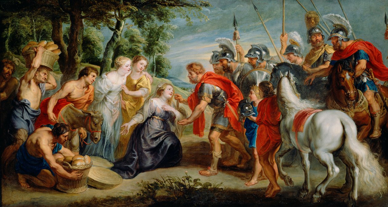 David conoce a Abigail de Peter Paul Rubens