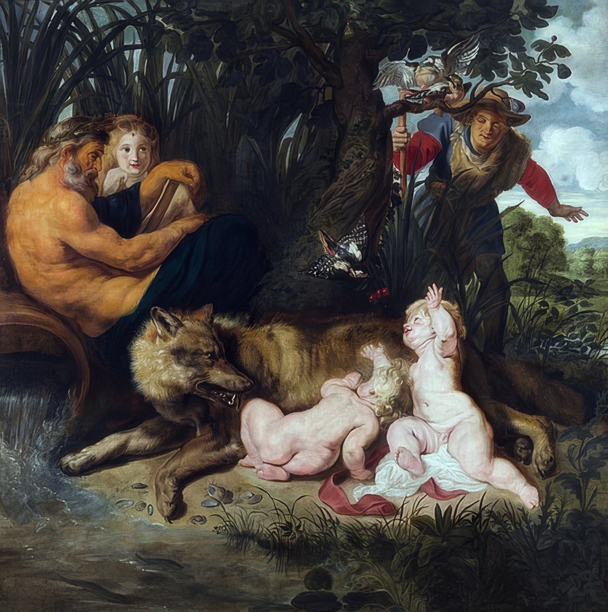 El hallazgo de Rómulo y Remo de Peter Paul Rubens