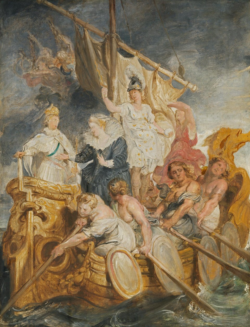 La entrega del reinado al delfín (boceto del ciclo de los Médici) de Peter Paul Rubens