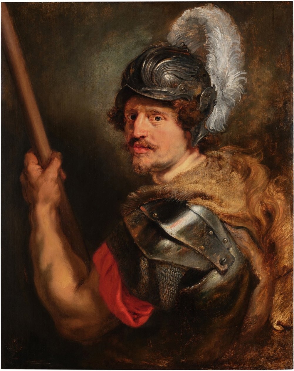 Inglés:  Retrato de un hombre como el dios Marte de Peter Paul Rubens