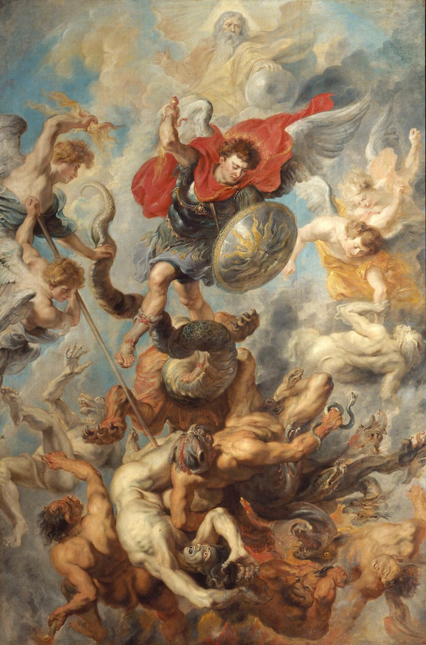 La caída de los ángeles rebeldes de Peter Paul Rubens