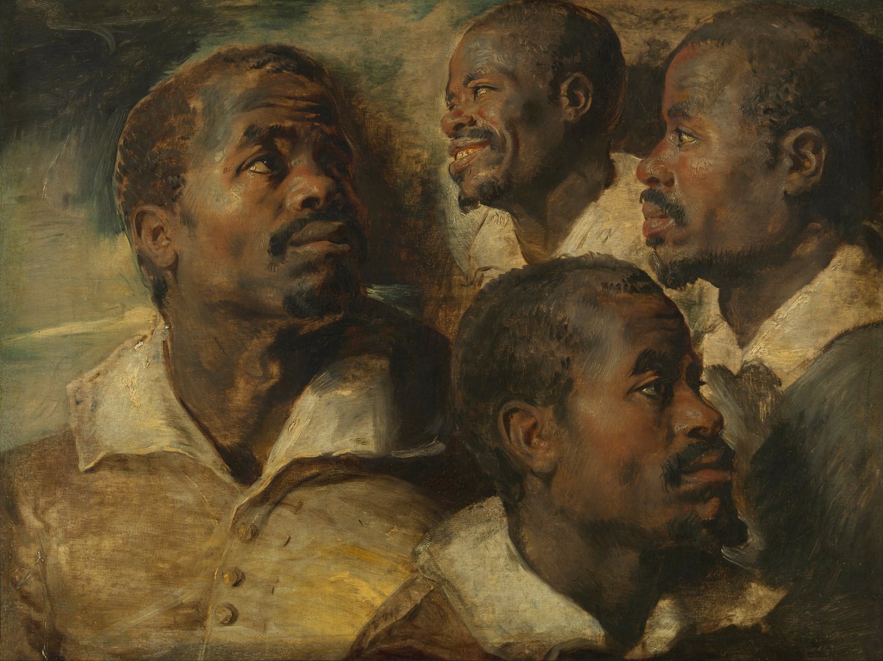 Cuatro estudios de la cabeza de un moro de Peter Paul Rubens