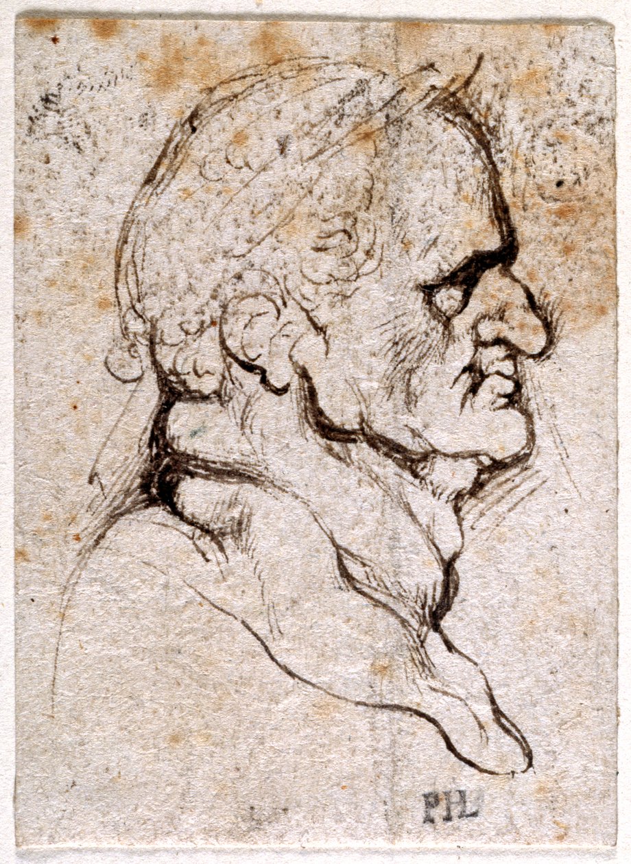 Galba, de diez dibujos de ocho de los primeros doce Césares, después de las medallas de Giovanni da Cavino de Peter Paul Rubens