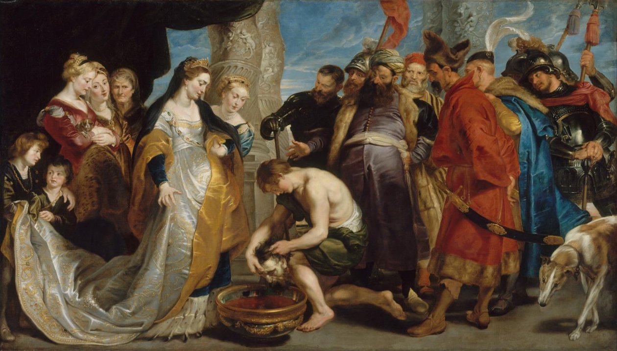 Traen la cabeza de Ciro a la reina Tomyris de Peter Paul Rubens