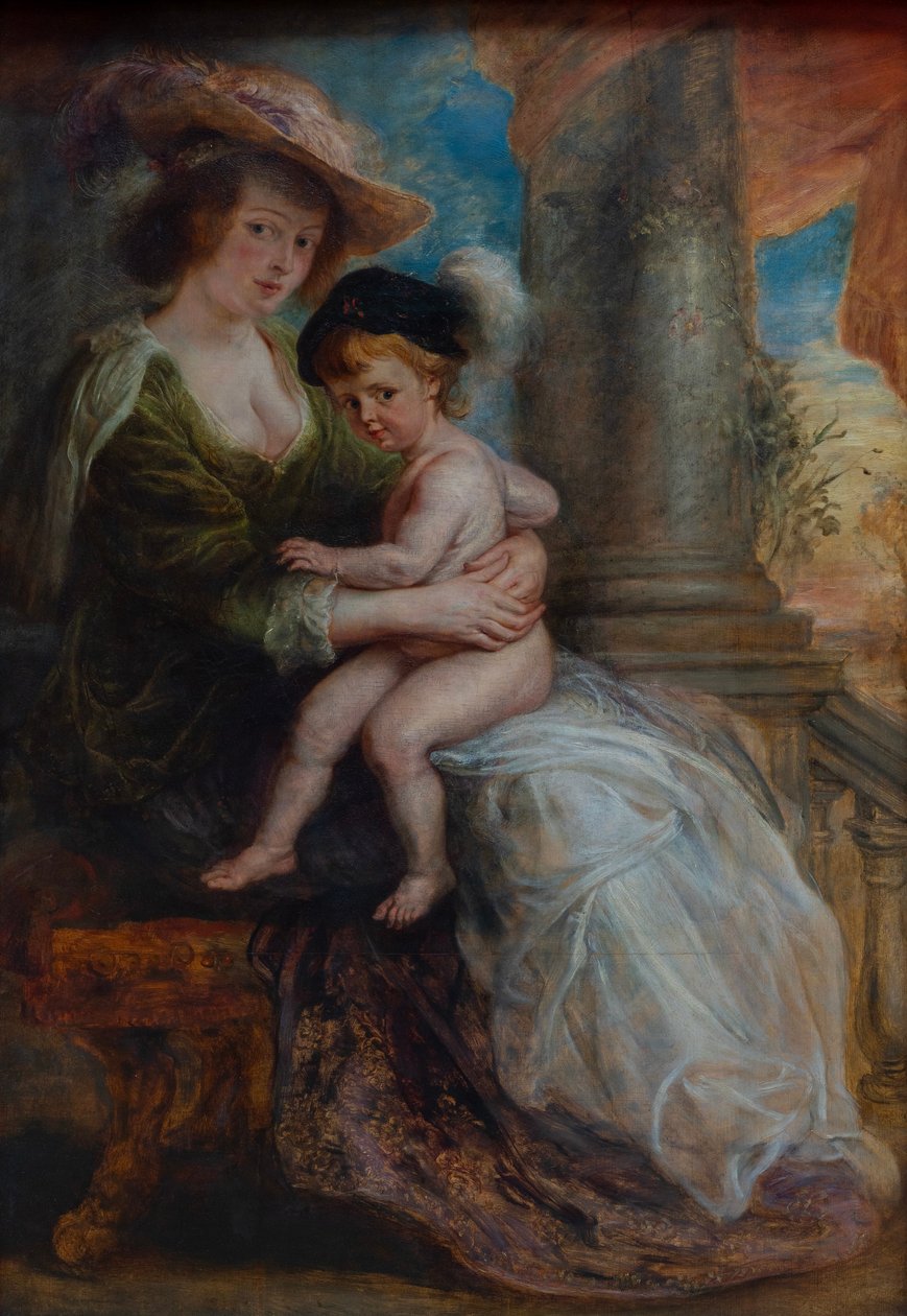 Hélène Fourment con su hijo Frans de Peter Paul Rubens