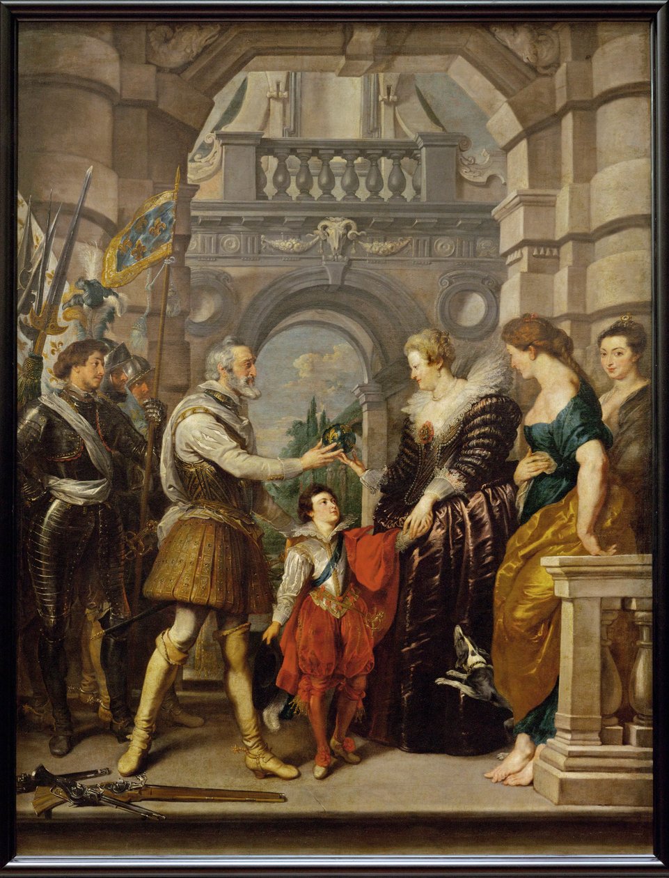 Enrique IV parte para la guerra en Alemania de Peter Paul Rubens