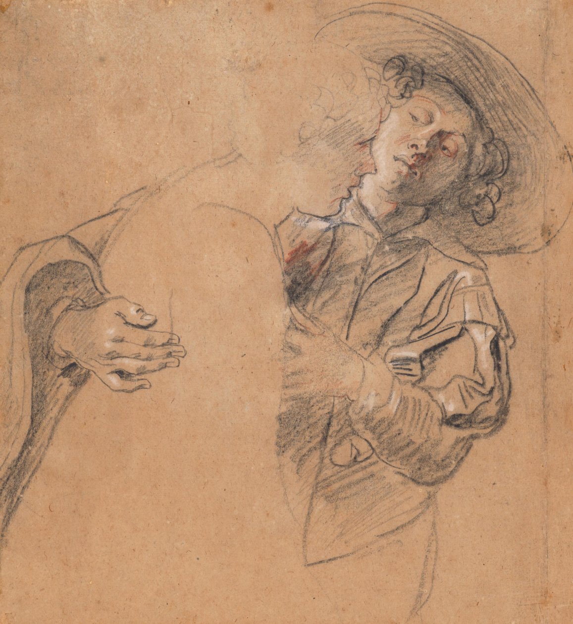 Un joven abrazando a una joven de Peter Paul Rubens
